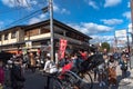 Aera of Togetsu-kyo bridge at Arashiyama district.