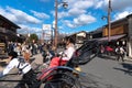 Aera of Togetsu-kyo bridge at Arashiyama district.