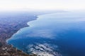 Aeral view on an italy coast