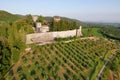 Aereal view castello Brolio Royalty Free Stock Photo