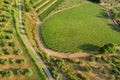 Aereal view chianti Royalty Free Stock Photo