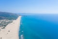 Aereal view of an untouched Patara Beach in Antalya,Turkey.