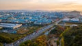 Aeria view of incheon industry park.South Korea Royalty Free Stock Photo