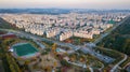 Aeria view of incheon industry park.South Korea Royalty Free Stock Photo