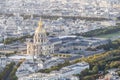 Aeria view of Les Invalides in Paris