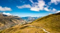 Aerial above view of a curvy serpentine road, New Zealand