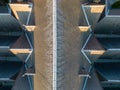 Aerial Abstraction: Church Roof Patterns from Above Royalty Free Stock Photo