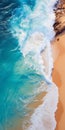 Aerial Abstractions: Captivating Australian Beach With Colorful Water