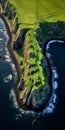 Aerial Abstractions: Capturing The Enchanting Green Island With Castle