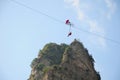 Aerial acrobatic performers China