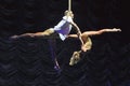 Aerial act duo Royalty Free Stock Photo