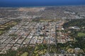 Aerial adelaide city Royalty Free Stock Photo