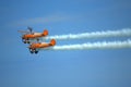 Aerial aerobatics Eastbourne Airshow UK Royalty Free Stock Photo