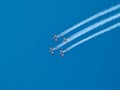 Aerial aerobatics Israeli Air Force on Israel Independence Day Royalty Free Stock Photo