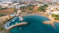 Aerial Agia Triada beach, Protaras, Cyprus Royalty Free Stock Photo