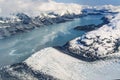 Aerial of Alaska, Glacier Bay National Park Royalty Free Stock Photo