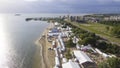 Aerial on Almere beach Royalty Free Stock Photo