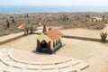 Aerial from the Alto Vista Chapel on Aruba island Royalty Free Stock Photo