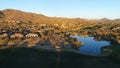 Aerial Arizona Golf Course Yaw Left