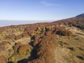 Aerial Autumn landscaape of Vitosha Mountain, Bulgaria Royalty Free Stock Photo