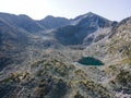 Aerial view of Musalenski lakes, Rila mountain, Bulgaria