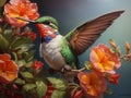 Aerial Ballet: Graceful Hummingbirds in Living Color