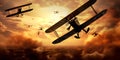 Aerial battle World War Royalty Free Stock Photo