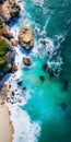 Aerial Beach Photography: Colorful Neo-romanticism In Stunning 8k Hdr