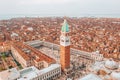 Beautiful view over San Marco square in Venice Royalty Free Stock Photo