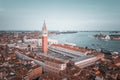 Beautiful view over San Marco square in Venice Royalty Free Stock Photo