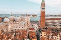 Beautiful view over San Marco square in Venice Royalty Free Stock Photo