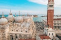 Beautiful view over San Marco square in Venice Royalty Free Stock Photo