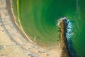 Aerial of Belmar Beach New Jersey