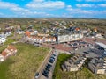 Aerial from Bergen aan Zee in the Netherlands Royalty Free Stock Photo