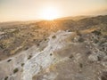 Aerial Choirokoitia, Larnaca, Cyprus Royalty Free Stock Photo