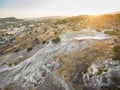 Aerial Choirokoitia, Larnaca, Cyprus Royalty Free Stock Photo