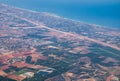 Aerial view on Israel Central Districts and Mediterranean Royalty Free Stock Photo