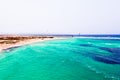 Aerial from Boca Grandi beach on Aruba island Royalty Free Stock Photo