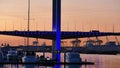 Aerial of Bolte Bridge, Melbourne