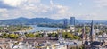 Aerial of Bonn, the former capita of Germany Royalty Free Stock Photo