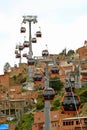 Aerial cable car urban transit system called Mi Teleferico, serving the La PazÃ¢â¬âEl Alto metropolitan area of Bolivia