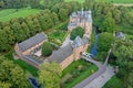 Aerial from castle Doorwerth in Gelderland the Neteherlands Royalty Free Stock Photo