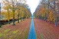 Aerial from castle Groeneveld in the countryside from Netherlands in fall Royalty Free Stock Photo