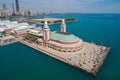 Aerial Chicago Navy Pier Royalty Free Stock Photo