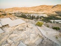 Aerial Choirokoitia, Larnaca, Cyprus Royalty Free Stock Photo