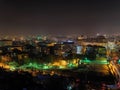 Aerial city nightview