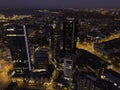 Aerial view of night city Tallinn Estonia Royalty Free Stock Photo