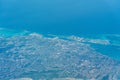 Aerial city view of Nassau with the harbor area located on New Providence Island Royalty Free Stock Photo