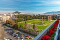 Aerial city view in Athens, Greece