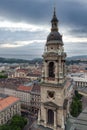 Aerial city view from Saint Stephen`s Basilica in Budapest, Hungary Royalty Free Stock Photo